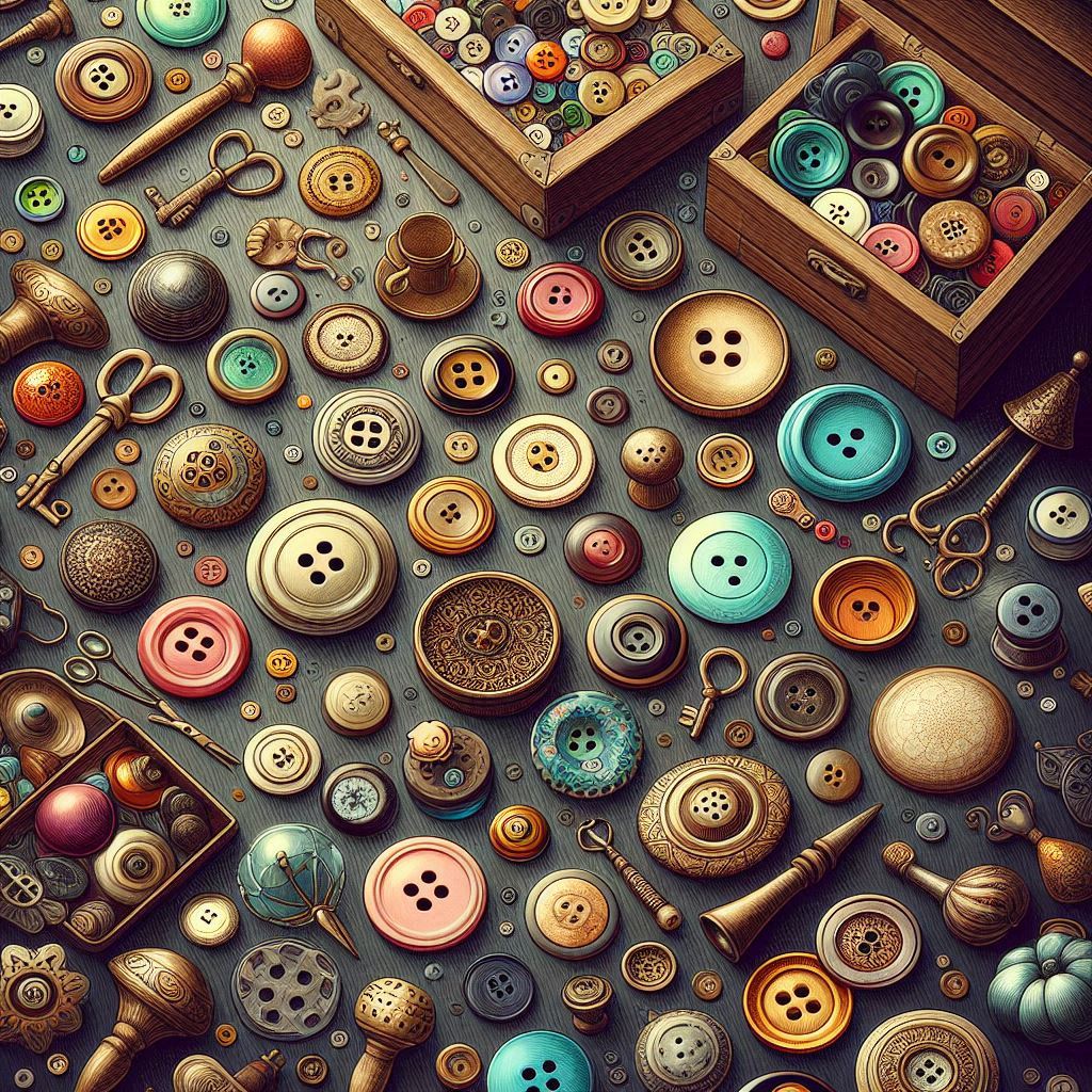 Vintage Button Collection popular