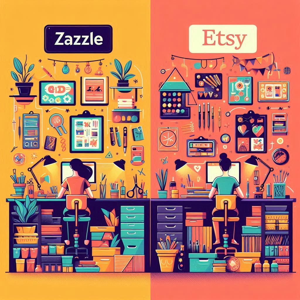 Zazzle vs Etsy: A Detailed Comparison for Creators